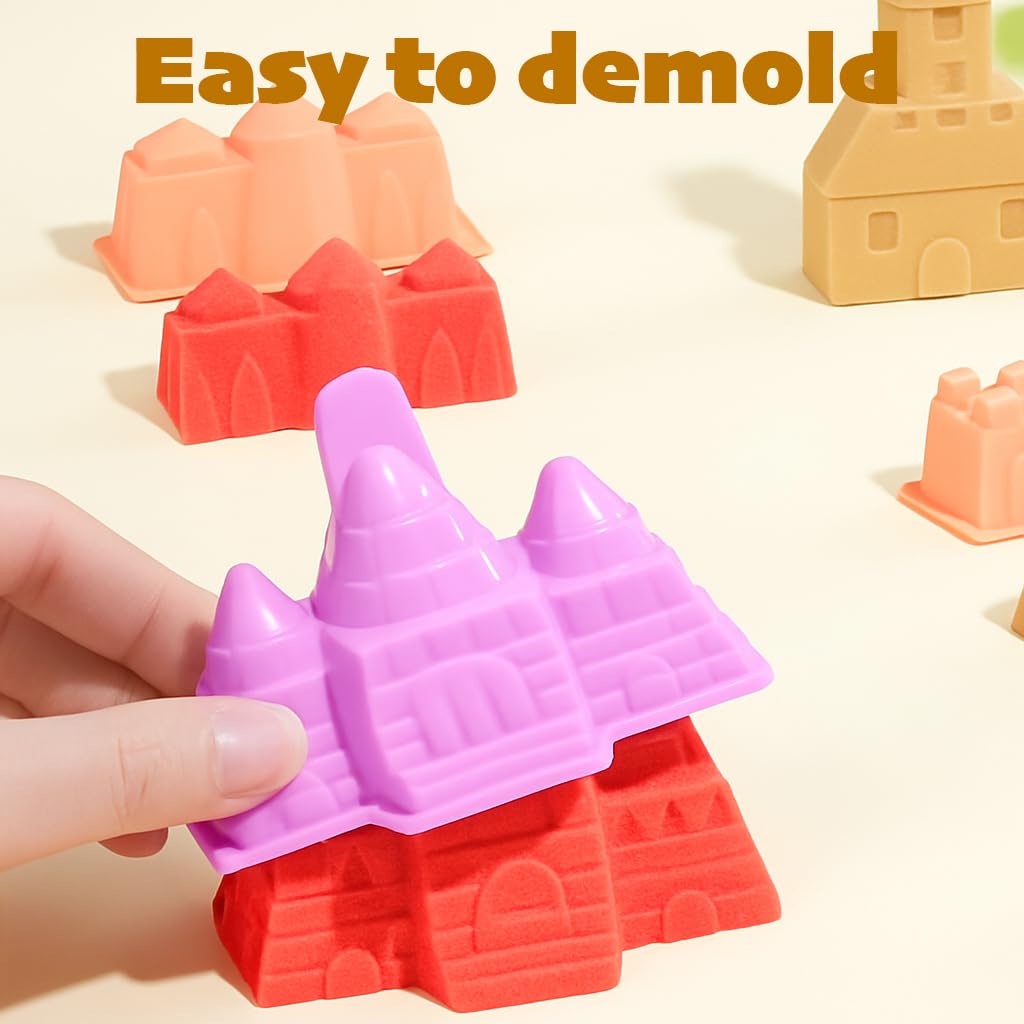 TUOLON 930g Sable Magique Enfant Sand Coloré À Modeler Sans Gluten Sable Magic Activités Manuelles Jouet