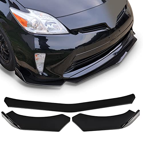 Front Lip Body Kits Universal Glossy Carbon Look Front Bumpe