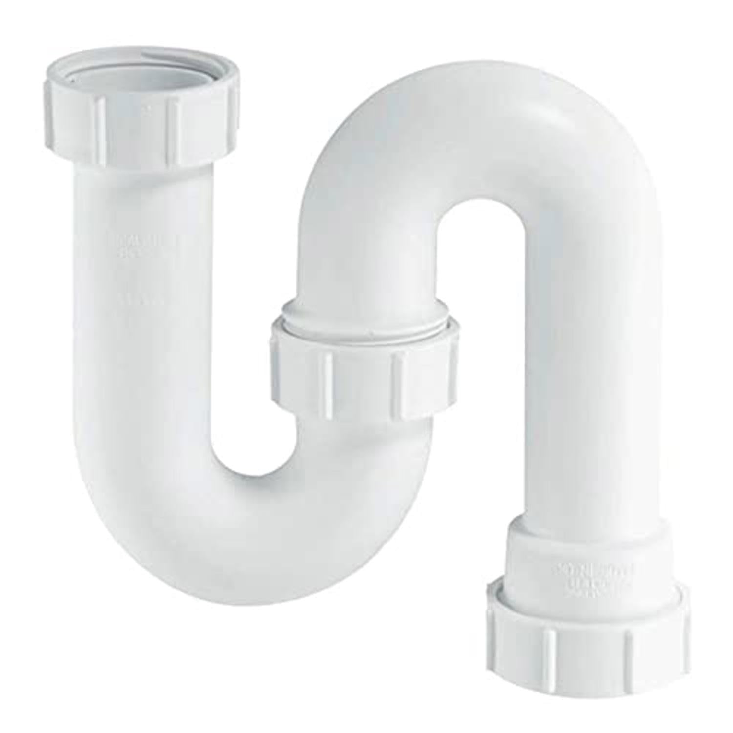 Mcalpine White Sb10 1¼" 75Mm Water Seal Tubular Swivel 'S' Trap With Multifit Compression Outlet