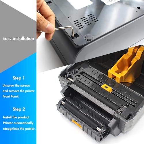 Image of P1080383-018 Front Bezel Peeler Attachment for Zebra ZD420t ZD420c and ZD620t Thermal Transfer Desktop Printers 203dpi 300dpi