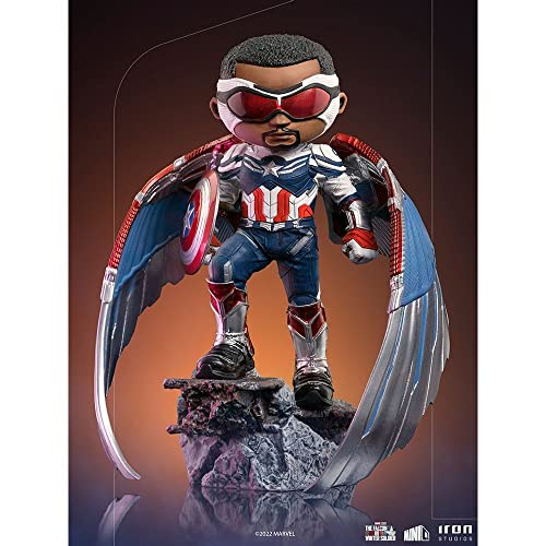 Estatua Captain America Sam Wilson MiniCo Iron Studios miniatura 3