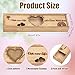Pregnancy Test Keepsake Box, Heart-Shaped Hollow Pregnancy Announcement Box Wooden Baby Reveal with Letter Souvenir Collection Pregnancy Surprise Gift Box for Husband Dad Family