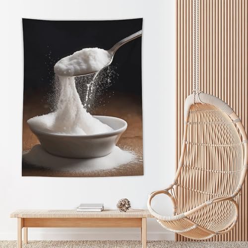 Drapeau mural vertical motif sucre et cuillère 152 x 203 cm - 7