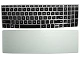 CaseBuy 2-Pack Translucent Soft Silicone Gel Keyboard Protector Skin Cover for 15.6-Inch HP ENVY x360 15-u000 15-u010dx 15-u011dx 15-u110dx 15-u111dx 15.6
