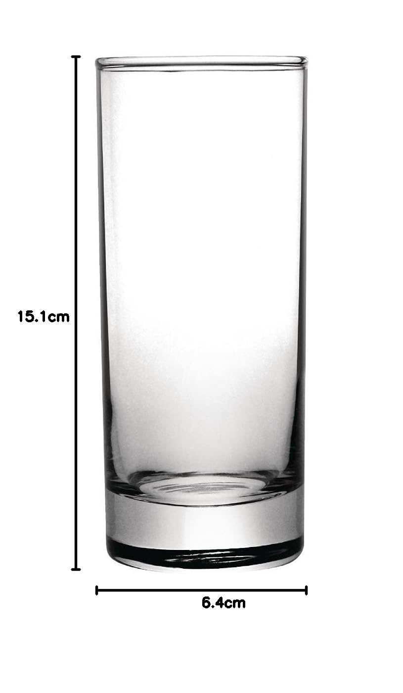 Olympia – CB715 Highball-Gläser, 340 ml, hohe Trinkgläser für Wasser, Cocktails, Saft, 48 Stück