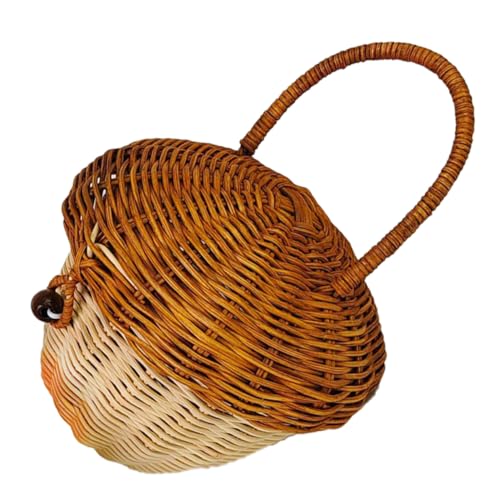 Panier en rotin tressé gland 25cm pour rangement bonbons et accessoires photo de vos enfants