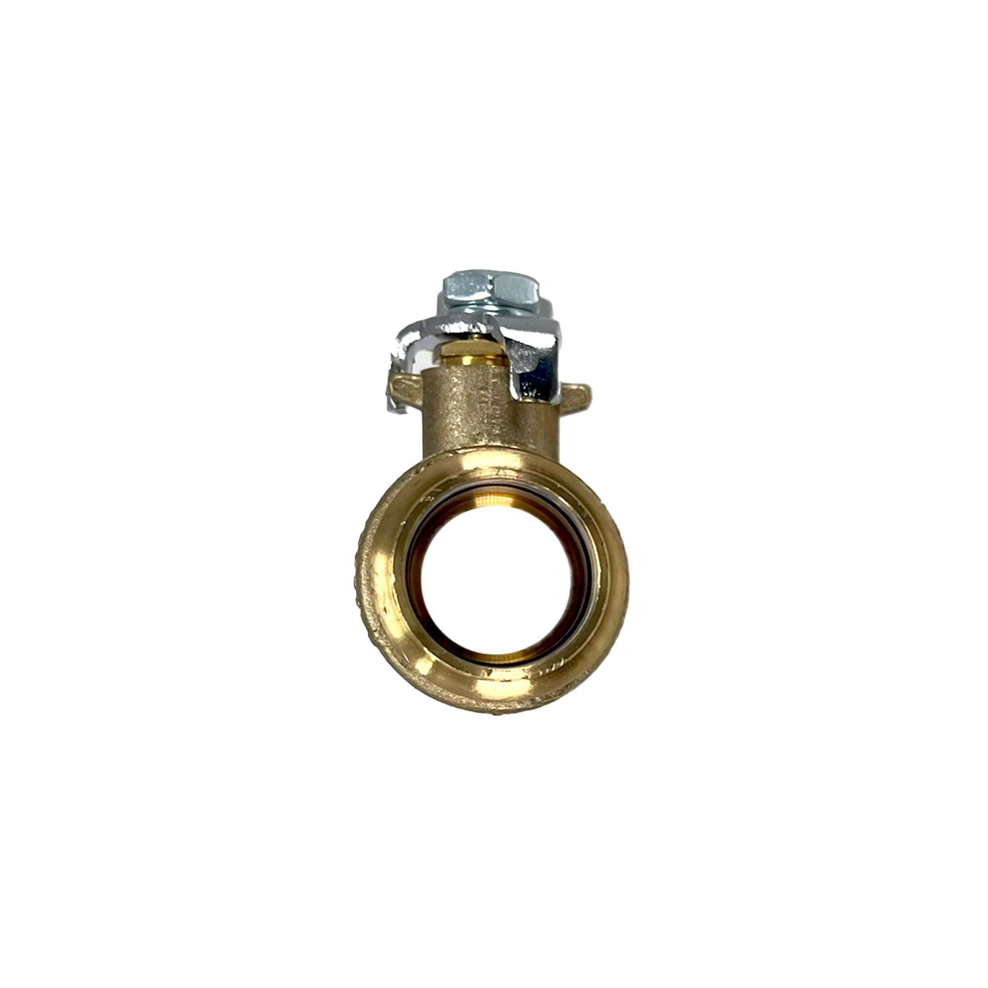 PROCURU Paquete de 2 válvulas de bola de cobre de 1 pulgada, cuerpo de latón resistente, puerto completo, seguro certificado LF (3BP100-2P)