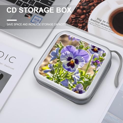 Pansy Perfection Funda para CD y DVD de plástico duro para 40 discos 5
