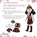 Emily Rose 14 Inch Doll Clothes 5 PC Brownie Girl Scout Uniform Halloween Costumr for 14