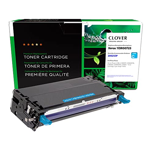 Clover Remanufactured Toner Cartridge Replacement For Xerox 113R00723 | Cyan | High Yield #TOP11