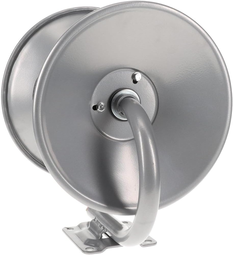 PRO SOURCE Wall Mount Industrial Duty Hand-Crank Air Hose Reel: Accommodates 50 ft Hose