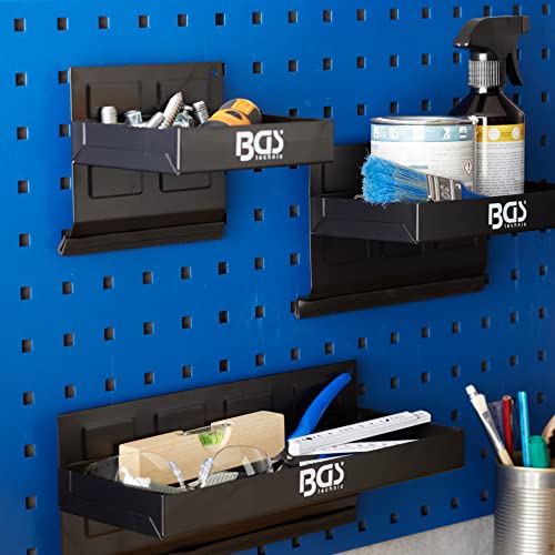 BGS 67150 | Magnet-Ablagen-Satz | 3-TLG. | 150/210 / 310 mm | Magnetschalen | Magnetische Ablage | Magnetkorb