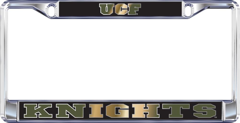 Craftique UCF Central Florida Mirrored Knights License Plate/Tag Frame