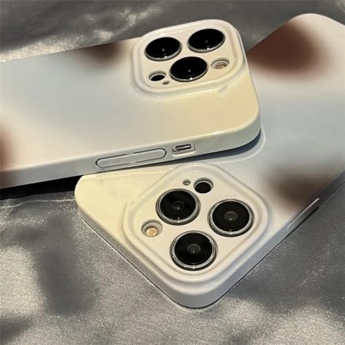 Étui acrylique iPhone 14 anti-choc bleu marron pour éviter les rayures