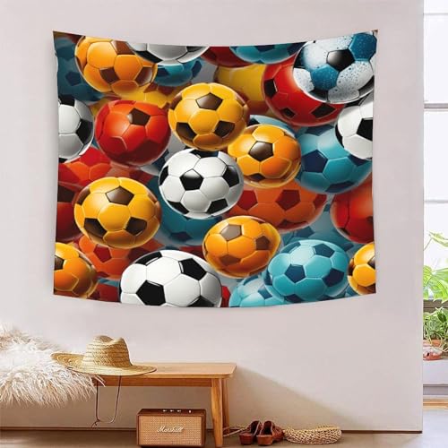 Tapisserie football 3D art mural decoration murale en tissu 180x230