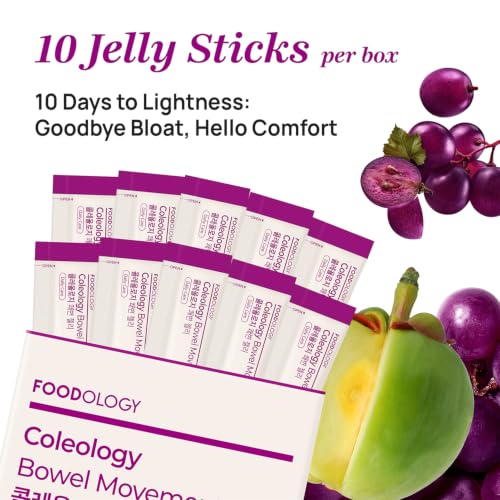 Image of FOODOLOGY Coleology Bowel Movement Jelly, Grape & Prune, 10 Sticks
