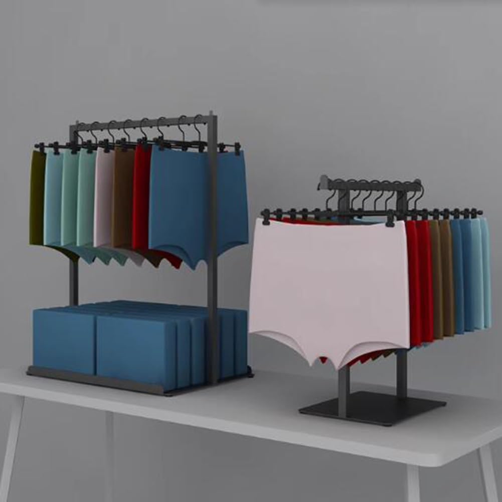 Présentoir De Lingerie De Comptoir, Présentoir De Sous-vêtements, Petit Organisateur De Sous-vêtements En Métal pour Hommes Et Femmes, Pour Magasins De Lingerie ( Couleur : Zwart , Taille : 40x30x60cm