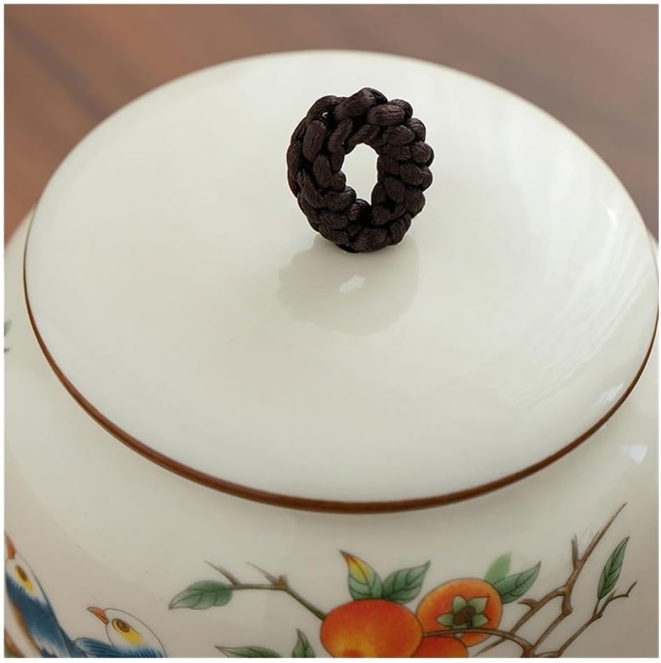 Tea Container High-grade Hand-painted Ceramic Tea Canisters Kitchen Sealed Storage Jars Household Decorative Ornaments