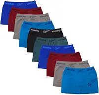 Kit 10 Cuecas Boxer Infantil Menino – Juvenil 8 a 16 Anos, Algodão Macio, Confortáveis, Cores Sortidas, Modelagem Anatômica para Uso Diário