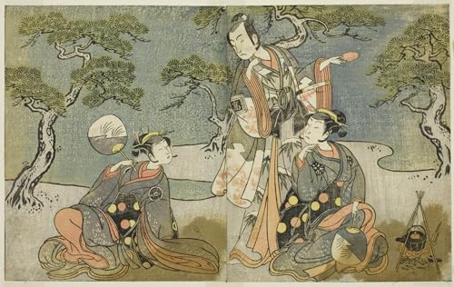 Peinture pour décoration salon Katsukawa Shunsho les acteurs I As Matsukaze grand format