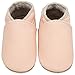 Yavero Zapatillas de Cuero Bebe Blanditos Zapatos para Bebe Ligeros Zapatillas de Andar Niño Niña Cómodas Zapatitos Primeros Pasos Infantiles, Rosa 12-18 Meses