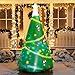 Joiedomi Christmas Inflatables Tree Decoration, Lighted Giant Christmas Tree with Build-in Projection Blow Up Self-Inflatables for Xmas Party Indoor, Outdoor, Yard, Garden, Lawn Décor