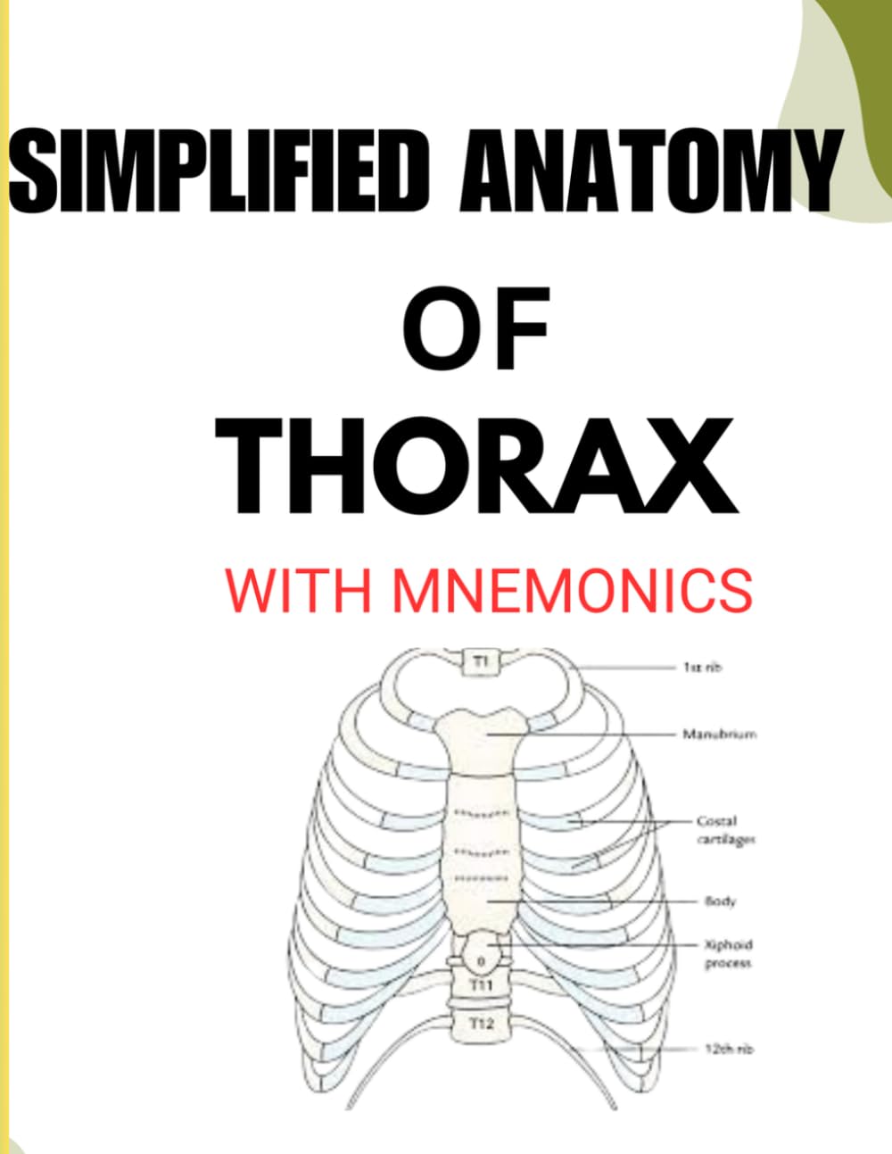 SIMPLIFIED ANATOMY OF THORAX WITH MNEMONICS: Your Easy Guide to Remembering Thorax Anatomy (SIMPLIED ANATOMY SERIES WITH MNEMONICS)