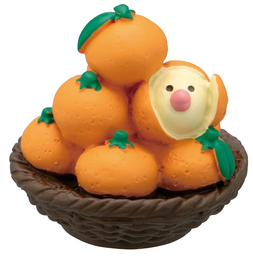 Decole Corporation ZCB-86345 Concombre Mandarin Buncho, Miniature Goods, Good Luck, Lucky Mandarin