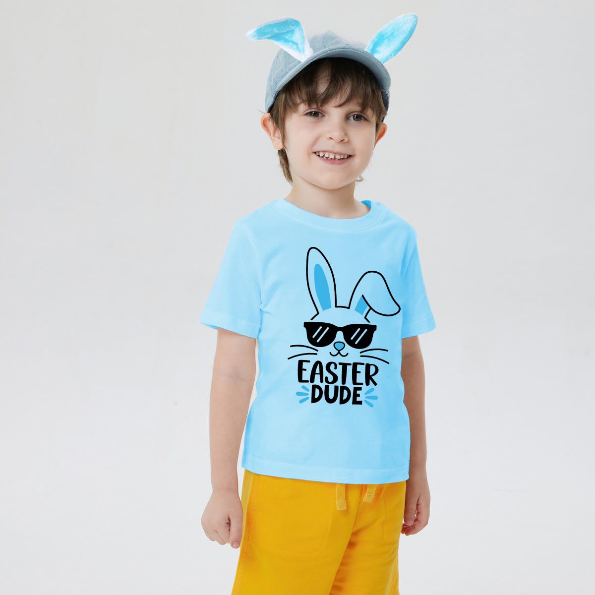 Easter Day Shirts for Toddler Boys Short Sleeve Easter Dude Tshirt Kids Cotton Tee Tops 3 Years