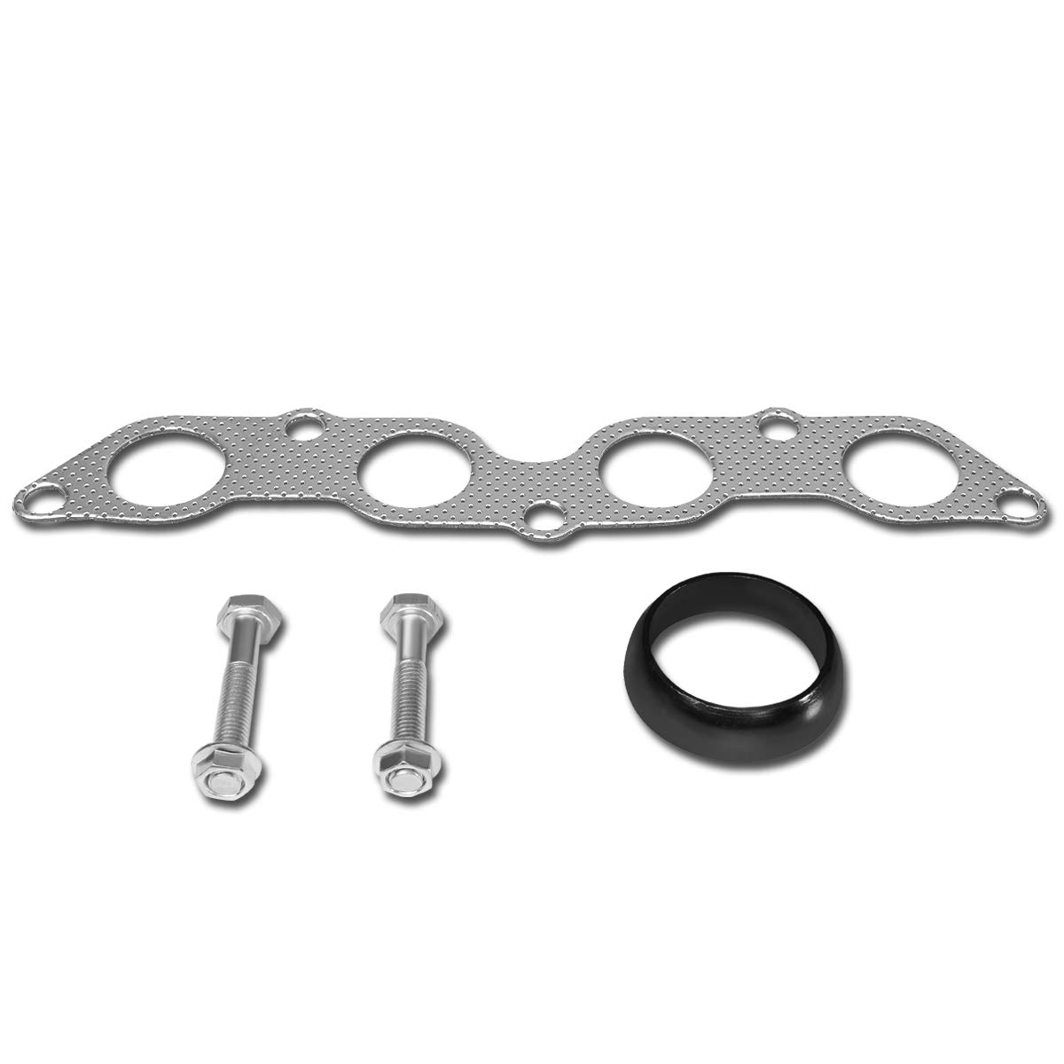 DNA Motoring GKTSET-XAXB Aluminum Exhaust Manifold Header Gasket Set Replacement,Metallic