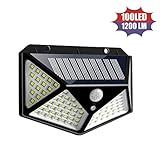 foco solar exterior 16 led sensor de movimiento ★【IP65 resistente a la intemperie】- con la tecnología de protección IP65, nuestra lámpara de pared solar puede resistir la prueba de varios climas adversos