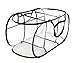 Knocbel Collapsible Mesh Laundry Hampers, 3 Compartment Pop-up Sorter Baskets with Durable Portable Handles