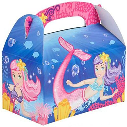 Party Favor Treat Boxes- 12 per pack - Play Kreative TM (Mermaid)