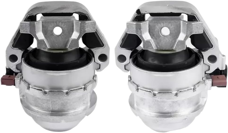 2X Left and Right Engine Mounts Compatible with A6 A7 A8 RS6 RS7 S6 4.0L V8 2013-2018 Models - Replaces OEM 4H0199255T 4H0199256T