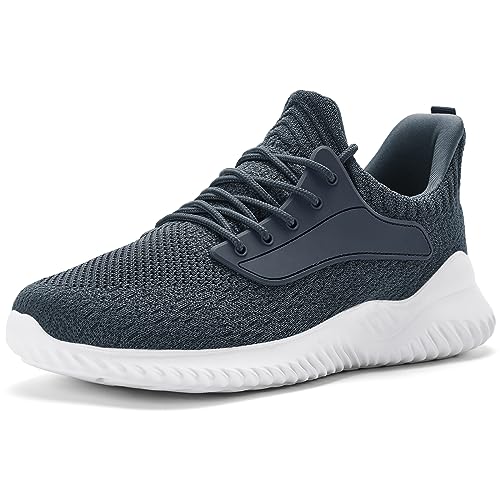 Walking Shoes for Men Sneakers - Slip on Memory Foam Running Tennis Shoes for Athletic Workout Gym Jogging Indoor Outdoor Lightweight Breathable Casual Sneakers