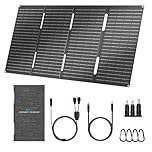 Ecosonique 60W Portable Foldable Solar Panels Charger Fast Charging with USB-C PD3.0 USB-A QC3.0 DC 18V Output ETFE Coating Waterproof for Camping Backpacking Power Station Cell Phones Power Banks
