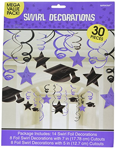 Amscan Hanging Foil Swirl Mega Value Pack Decoration, 7