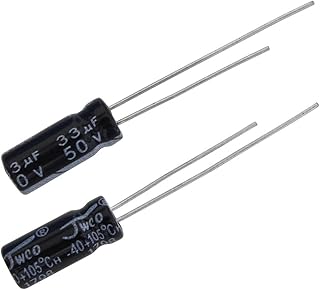 電解コンデンサ 50V 33μF 5x12mm 10個入り