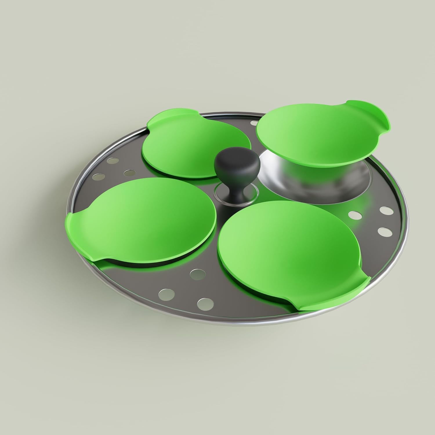 Silicone Idli Mould | Idli Maker | Idli Liners original, green | 7Pcs | Non stick | Food Grade Silicone | BPA Free | No greasing | Oven, Microwave & Dishwasher Safe (pack-2) — Amazon image 4