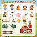 15-Piece Upgraded Farm Animal Big Barn Playset Gifts for Toddlers Christmas|Montessori Learning Toys for 18 Months Olds Girls Boys|Pretend Animal with Tractor Birthday Easter Gifts for 2 Years