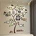 Alicemall Stickers muraux Famille Hope Arbre Cadre photo 3d Stickers muraux Acrylique Sticker mural décoration Art mural, 144,8 x 175,3 cm L'arbre de vie (Tree Of Life) 146cm x 175cm café