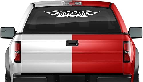 Guerrero MX Mexico - Adhesivo para parabrisas y ventana, cartel gráfico de vinilo para la parte trasera del auto, camión, SUV, vehículo, Estado,