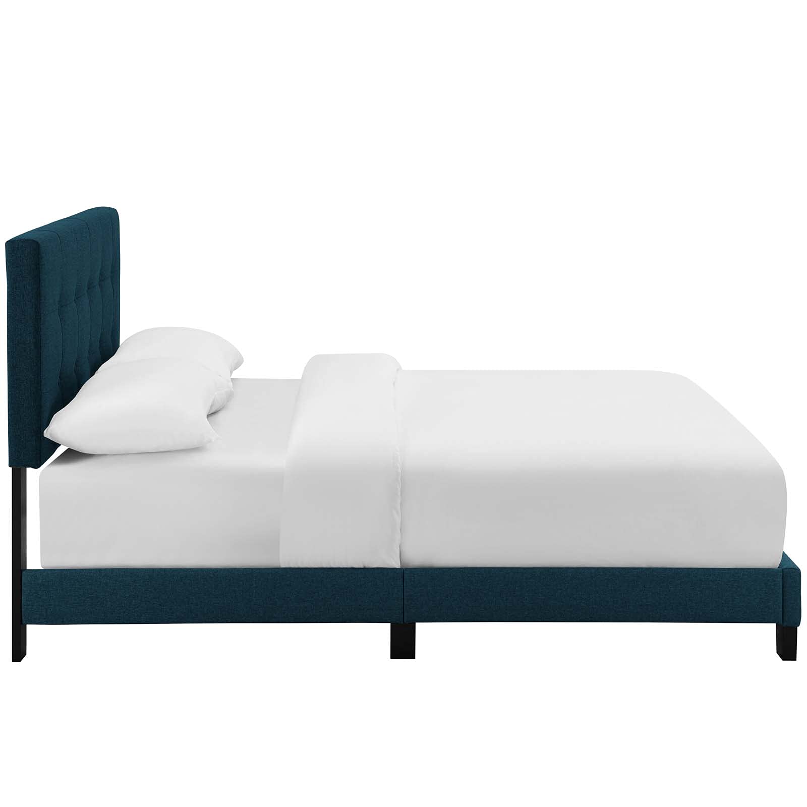 Modway Amira Tufted Fabric Upholstered Full Bed Frame With Headboard In Azure product thumbnail 6