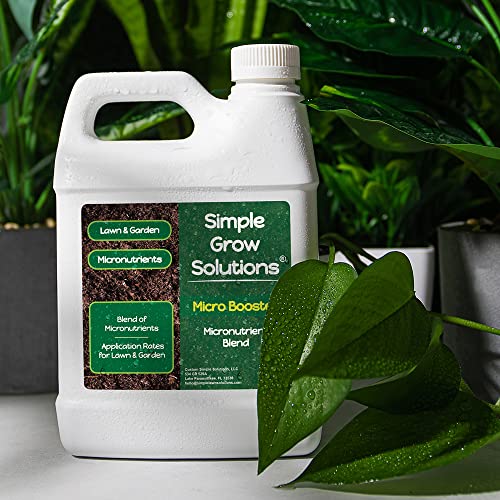 Micronutrient Booster- Complete Plant & Turf Nutrients- Simple Grow Solutions- Natural Garden & Lawn Fertilizer- Grower, Gardener- Liquid Food For Grass, Tomatoes, Flowers, Vegetables (32 Ounce) #TOP6