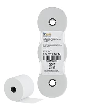 Upgrade Office Supply Adding Machine Tape, 2 1/4 x 150 ft, 3 Pack, Made in USA