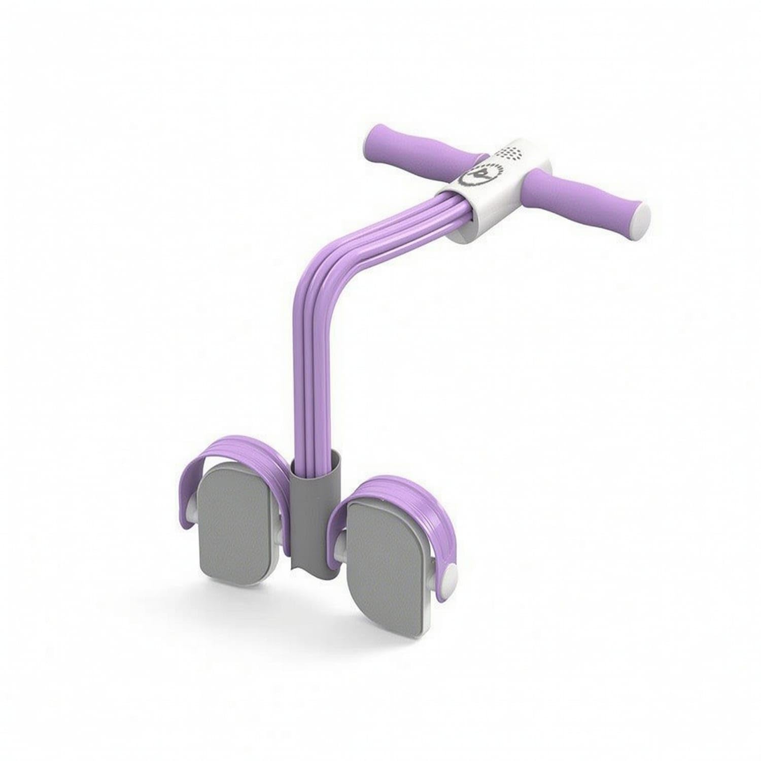 Anti-Slip Abdominal Exerciser with Pedals Compact Pedal Resistance Band with Handle Handheld Pedal Resistance Band High-Elasticity for Beginners, Home Workout, Office, Violet, Counting 6-Strand Cn-picture-24