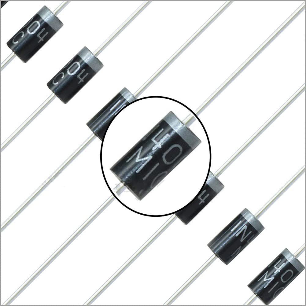 Cafurty 1N4007 DO-41 Axial Silastic Guard Junction Standard Rectifier Diode (Pack of 20)