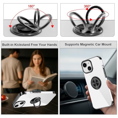 Coque iPhone 14 fine avec support pour regarder vos séries les mains libres