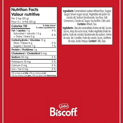 Lotus Biscoff Crunchy Spread Jar, Caramelized Cookie Flavour, 380g, Vegan, Nut Free, No Added Colours or Flavours - 1