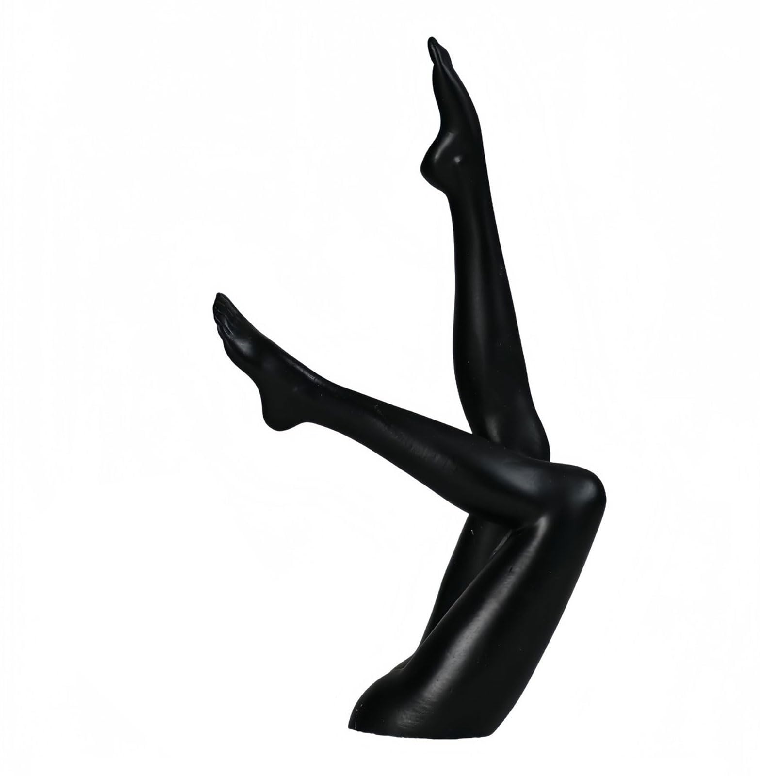 Carotoe Women's Black Contemporary Abstract Leg Statue Handcrafted Resin Figurine Ornament Perfect For Desk Shelf Display Gift Elegant Leg Statue